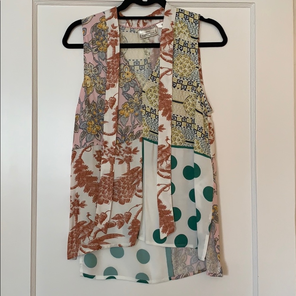 Anthropologie patchwork top